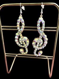 画像1: オーロラキラキララインストーンピアス11