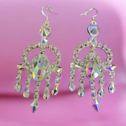 画像2: オーロラキラキララインストーンピアス14