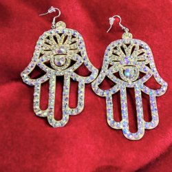 画像2: オーロラキラキララインストーンピアス15