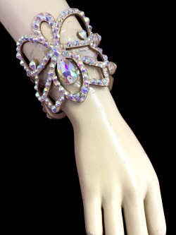 画像1: オーロラキラキララインストーン ブレスレット1