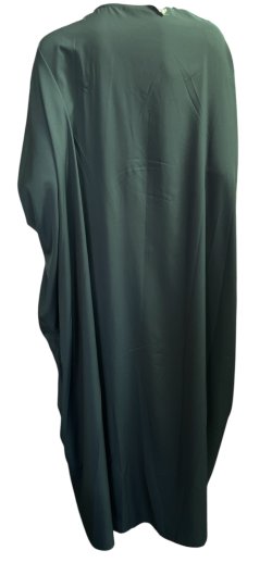 画像4: プリントポリエステルガラベーヤ☆green gold print ☆前開きタイプ☆フロントオープン