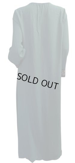 画像4: プリントポリエステルガラベーヤ☆green black rhinestone☆前開きタイプ☆フロントオープン