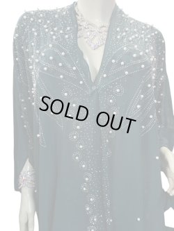 画像2: フーデットキラキラパールカバードレス☆dark green☆