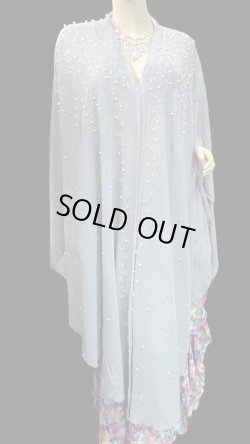 画像1: フーデットキラキラパールカバードレス☆grey☆