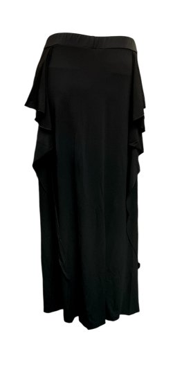 画像3: ストレッチフリルスリットスカート☆Black☆