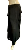 ストレッチフリルスリットスカート☆Black☆