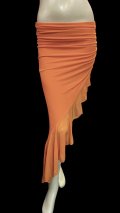 ストレッチフリルスリットスカート☆orange☆