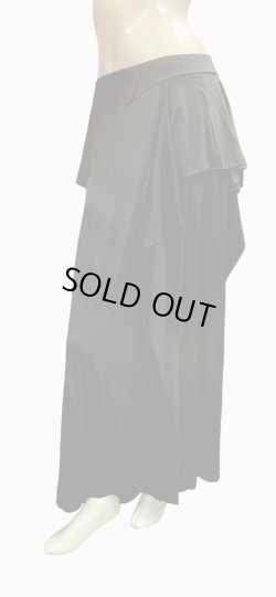 画像2: ストレッチフリルスリットスカート☆Black☆