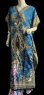 画像2: プリントカバードレス☆ターコイズアラビアンアラベスク☆⭐️フロントオープン  ⭐️ (2)