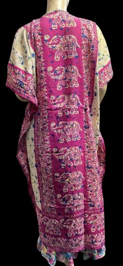 画像4: プリントカバードレス☆ピンクエレファン☆⭐️フロントオープン  ⭐️