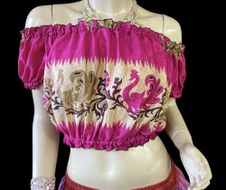 画像2: プリントバタフライスリップチョリ VVI