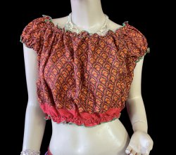 画像1: プリントバタフライスリップチョリ VVIII