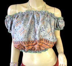 画像2: プリントバタフライスリップチョリ VIIII