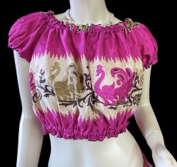 画像1: プリントバタフライスリップチョリ VVI