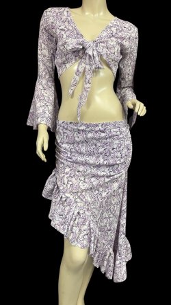 画像1: Amira Jamila オリジナル レッスンセット☆purple paisely☆