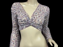 画像2: Amira Jamila オリジナル☆ストレッチチョリ*mauve paisley *