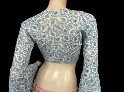 画像3: Amira Jamila オリジナル☆ストレッチチョリ*blue paisley *