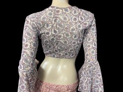 画像3: Amira Jamila オリジナル☆ストレッチチョリ*mauve paisley *