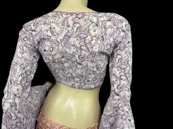 画像3: Amira Jamila オリジナル☆ストレッチチョリ*purple paisley *