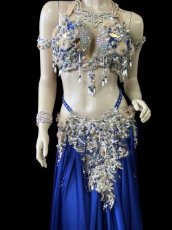 画像2: エジプトAmrオリエンタルコスチューム☆Oriental blue sapphire ☆
