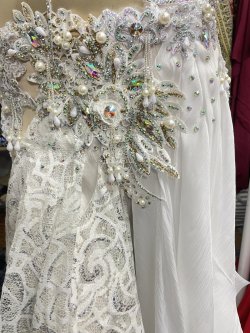 画像5: エジプトAmrオリエンタルコスチューム☆lacy Cristal white ☆