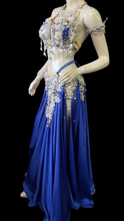 画像3: エジプトAmrオリエンタルコスチューム☆Oriental blue sapphire ☆