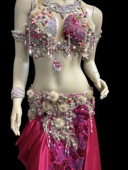 画像2: エジプトAmrオリエンタルコスチューム☆Sweet cherry pink☆