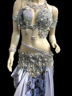 画像2: エジプトAmrオリエンタルコスチューム☆monotone silver sultan ☆