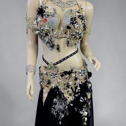 画像2: エジプトAmrオリエンタルコスチューム☆ Sweet black swan ☆