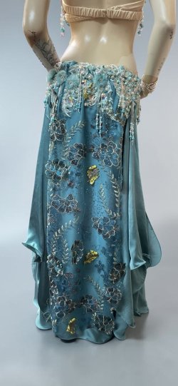 画像4: エジプトAmrオリエンタルコスチューム☆smooth Celeste blue ☆