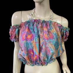 画像2: プリントパフスリーブチョリVVVVVIIII