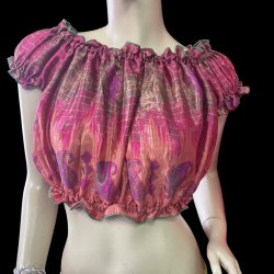 画像1: プリントパフスリーブチョリVVVVIIII