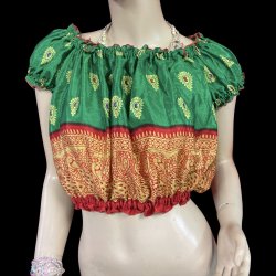 画像1: プリントパフスリーブチョリVVVVVV