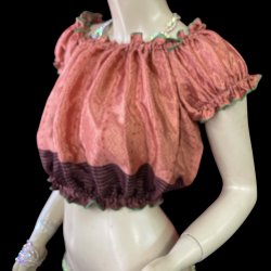 画像3: プリントパフスリーブチョリVVVV