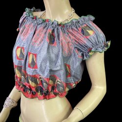 画像3: プリントパフスリーブチョリVVVVV