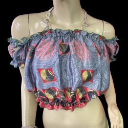 画像2: プリントパフスリーブチョリVVVVV