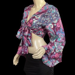 画像2: プリントバタフライスリップチョリ VVVVVVVII