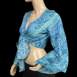 画像2: プリントバタフライスリップチョリ VVVVVVIII