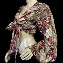 画像2: プリントバタフライスリップチョリ VVVVVVVIII