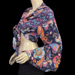 画像2: プリントバタフライスリップチョリ VVVVVVVIIII