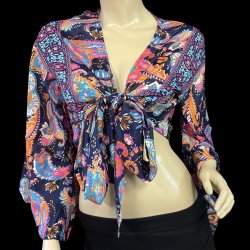 画像1: プリントバタフライスリップチョリ VVVVVVVIIII