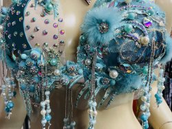 画像6: エジプトAmrオリエンタルコスチューム☆ crystal aqua fluffy ☆