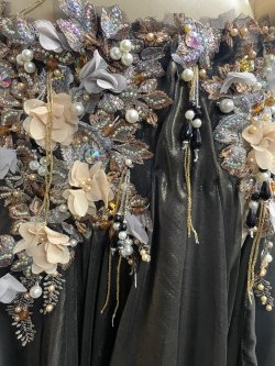 画像7: エジプトAmrオリエンタルコスチューム☆ Noble  charcoal flower☆
