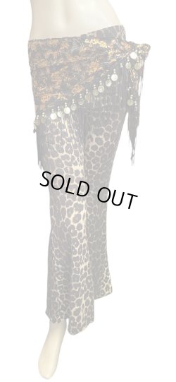画像1: プリントストレッチパンツ☆leopard ☆