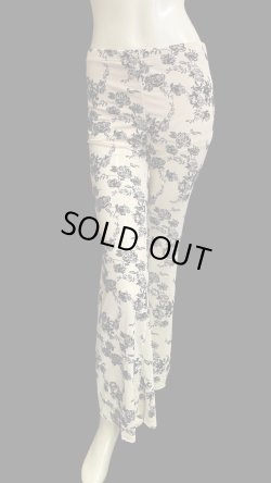 画像2: レースストレッチパンツ☆apricot black flowe☆