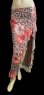 画像1: ストレッチフリルスリットスカート☆leopard red  flower☆ (1)
