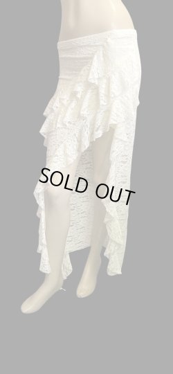 画像2: ストレッチフリルスリットスカート☆abricot ☆