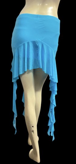 画像3: ストレッチフリルショートスカート☆sky blue ☆