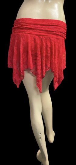 画像3: レースストレッチショートスカート☆Red☆