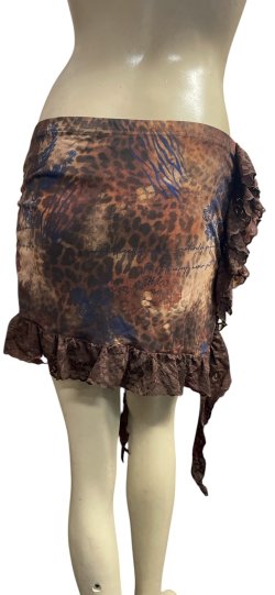 画像3: ストレッチフリルショートスカート☆brown ☆